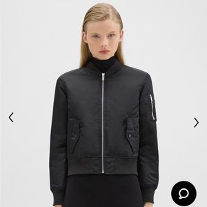 Theory Nylon Bomber NWT, black size small